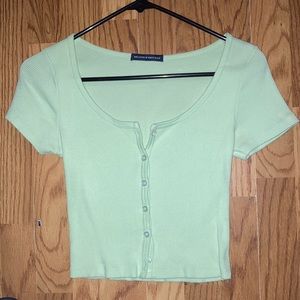 Brandy Melville Green Zelly Top